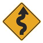 Winding Road (Graphic) Sign 24 x 24